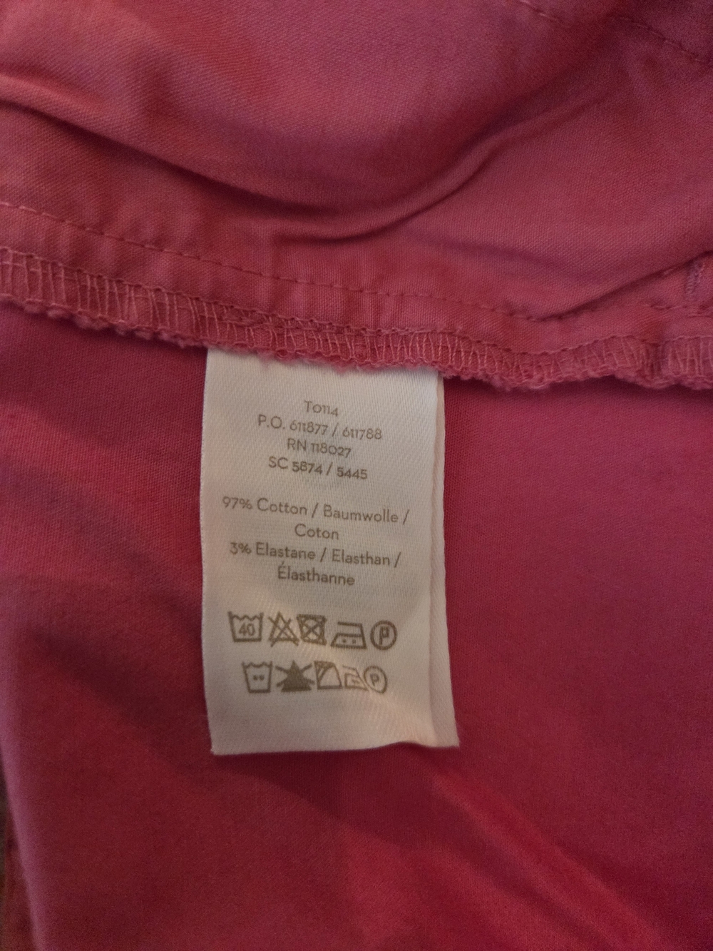 Boden Berry Pink 7/8 Trousers - Size 14R - Picture 9 of 9